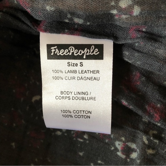 „FREE PEOPLE 100% lamb leather, New Without Tag. - Picture 8 of 10